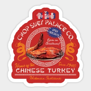 Bo'ling Chop Suey Palace Christmas Story Sticker